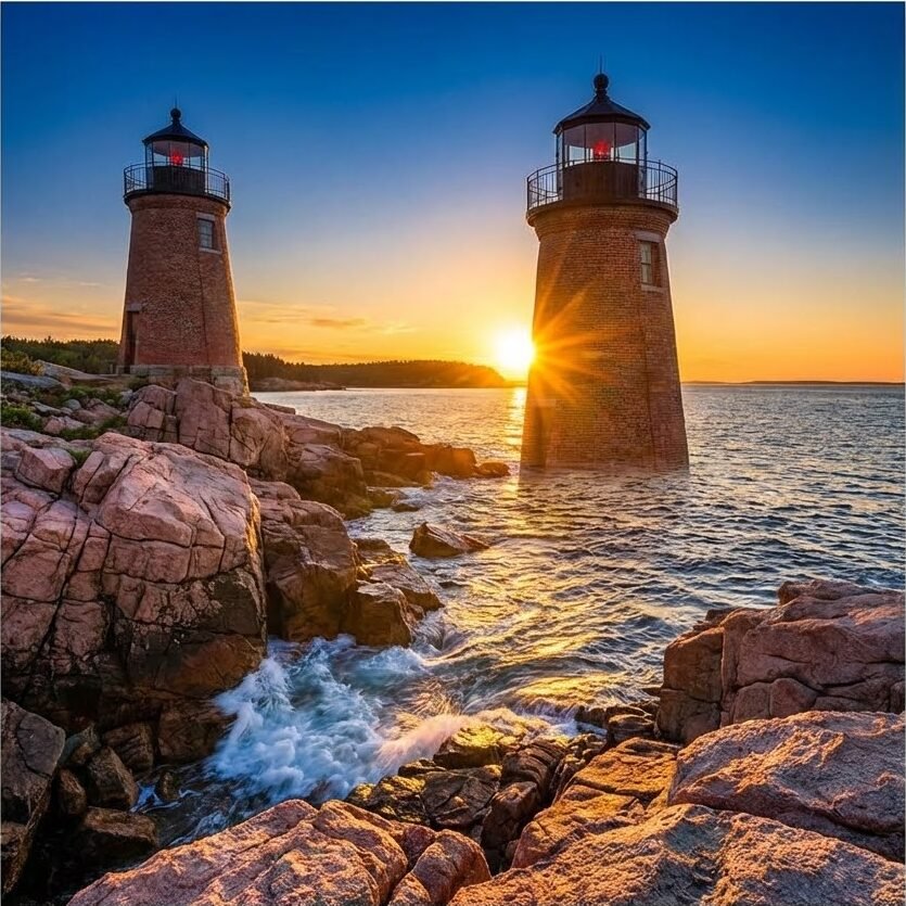 Bass Harbor Head Light – Acadia National Park