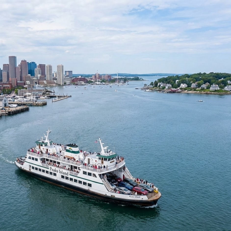 Ferry to Peaks Island in Maine