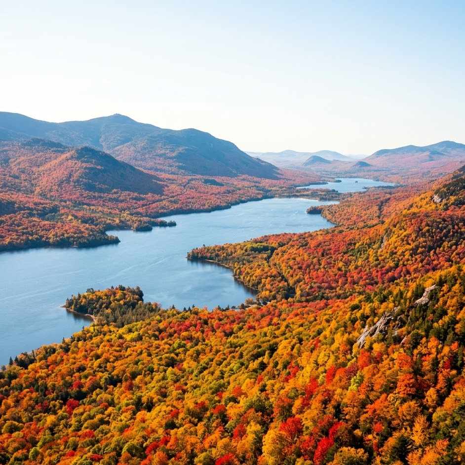 Height of Land overlook western Maine mountains